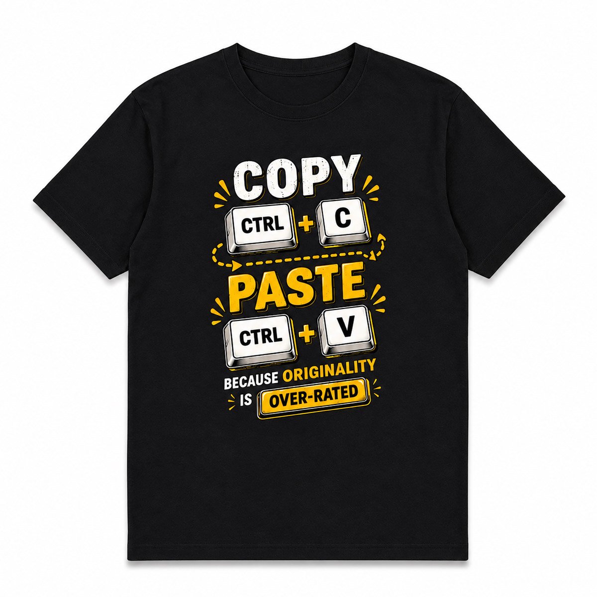 Copy Paste Graphic T-Shirt for Men - Image 4
