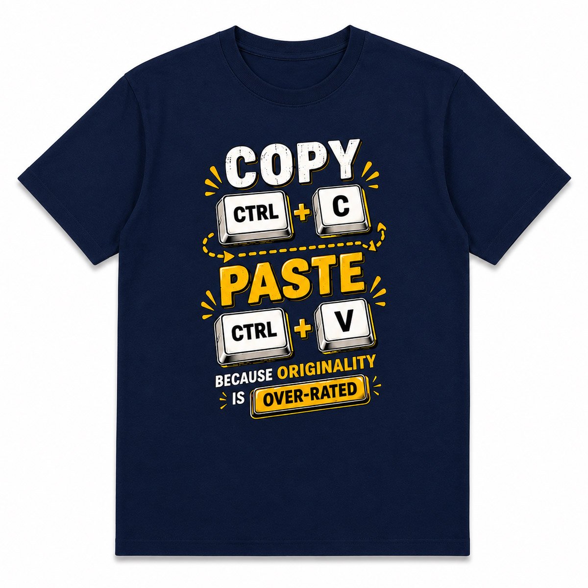 Copy Paste Graphic T-Shirt for Men - Image 5