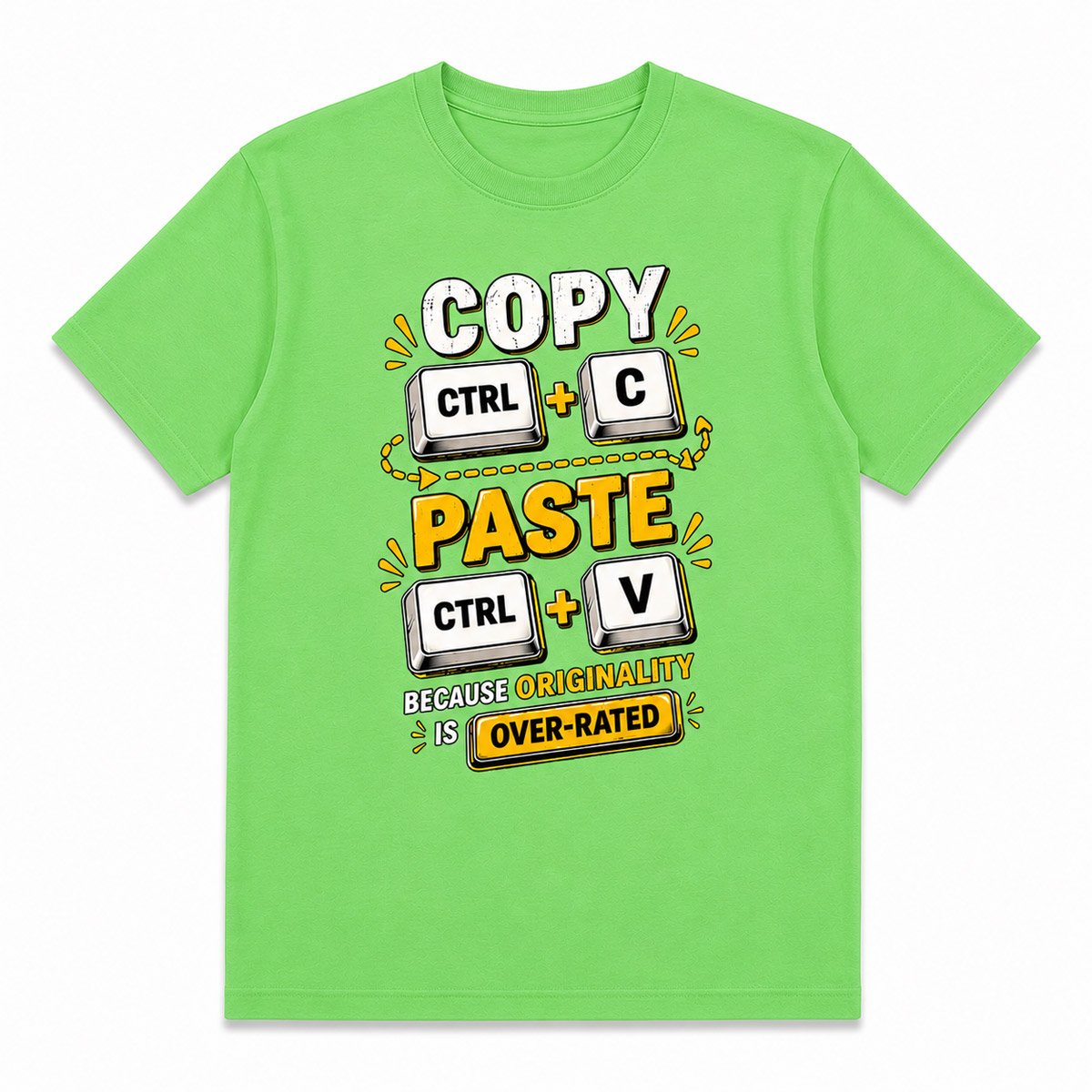Copy Paste Graphic T-Shirt for Men - Image 8