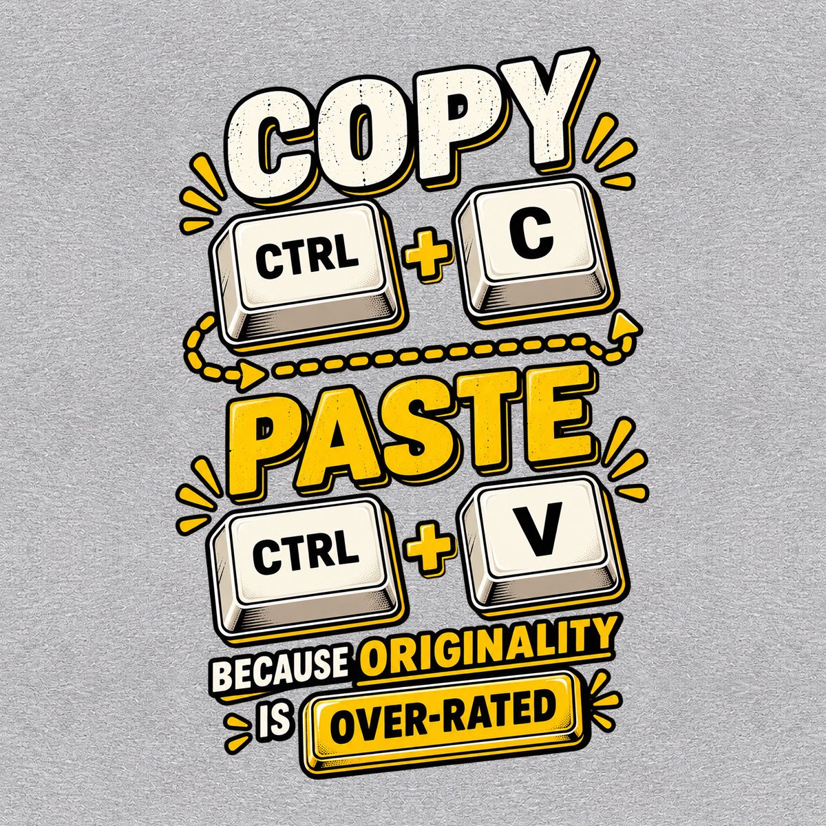 Copy Paste Graphic T-Shirt for Men - Image 11