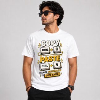 Copy Paste Graphic T-Shirt for Men