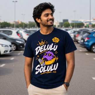 Delulu Solulu Graphic T-Shirt for Men