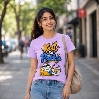 Kal Se Pakka Funny Graphic T-Shirt for Women