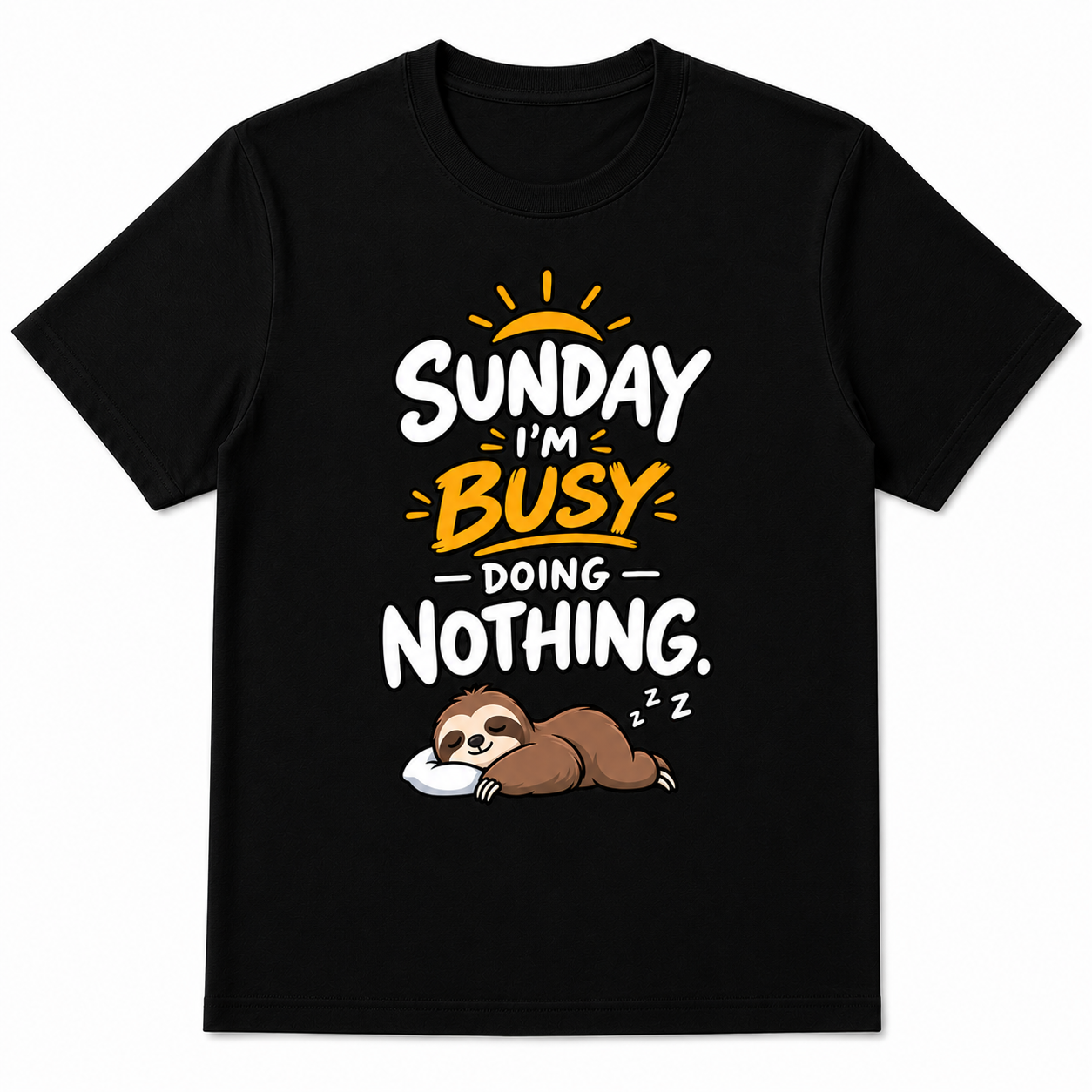Sunday Doing Nothing Graphic T-Shirt for Men - Image 7