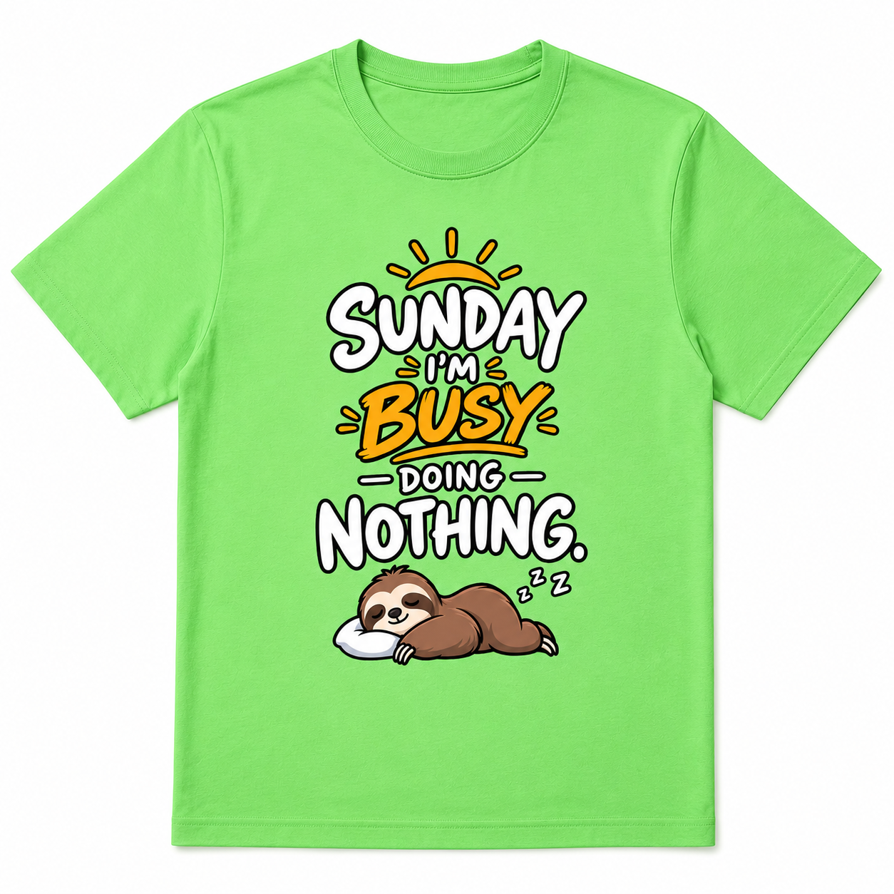 Sunday Doing Nothing Graphic T-Shirt for Men - Image 3
