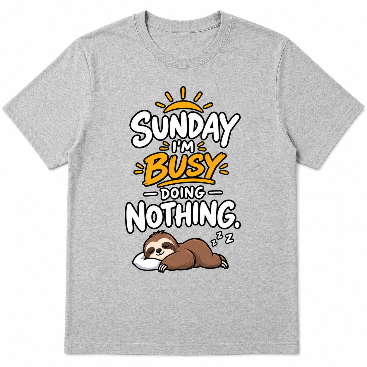 Sunday Doing Nothing Graphic T-Shirt for Men - Image 9
