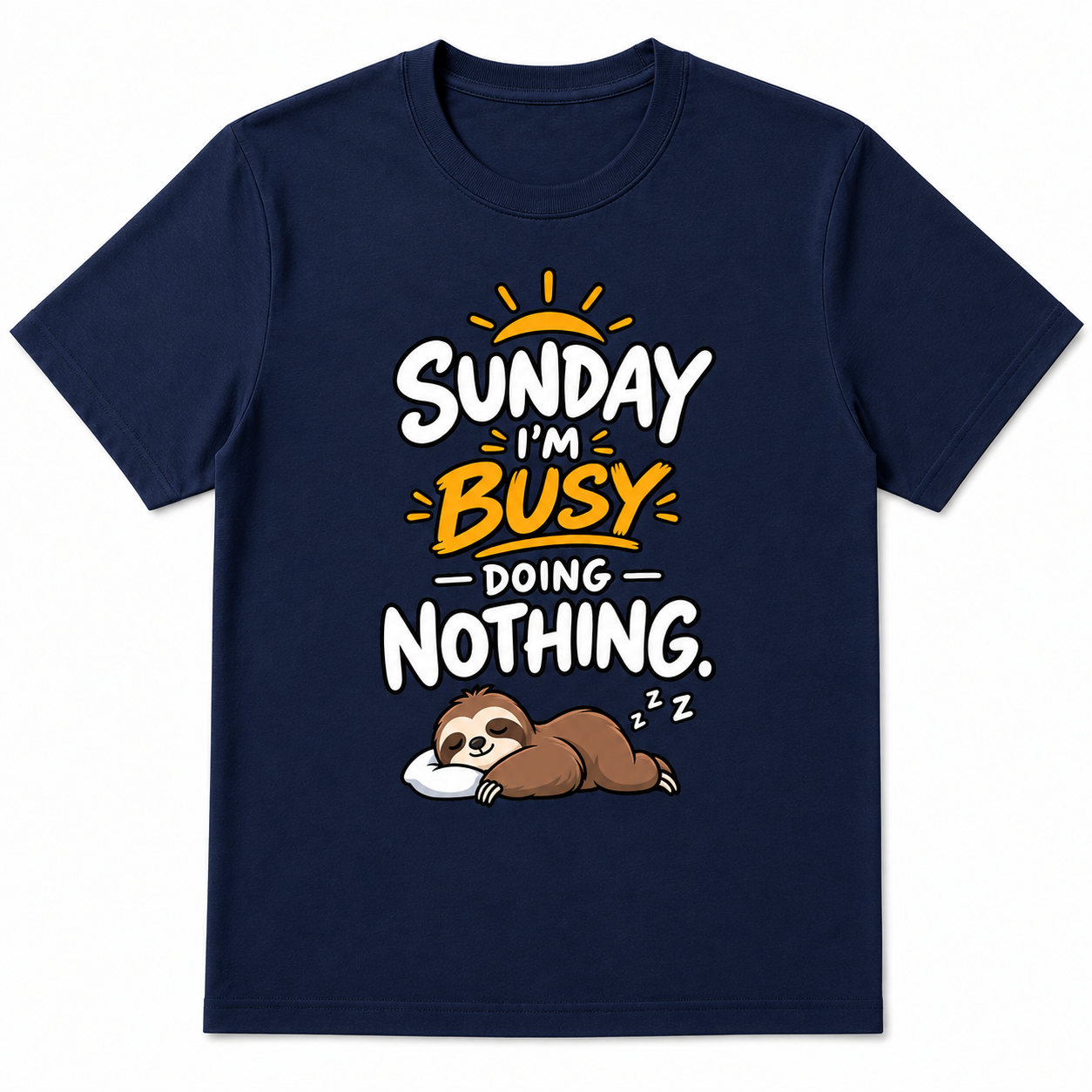 Sunday Doing Nothing Graphic T-Shirt for Men - Image 11
