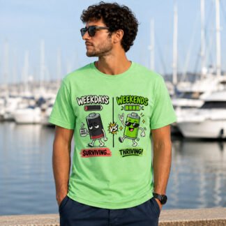 Weekdays vs Weekends Graphic T-Shirt for Men