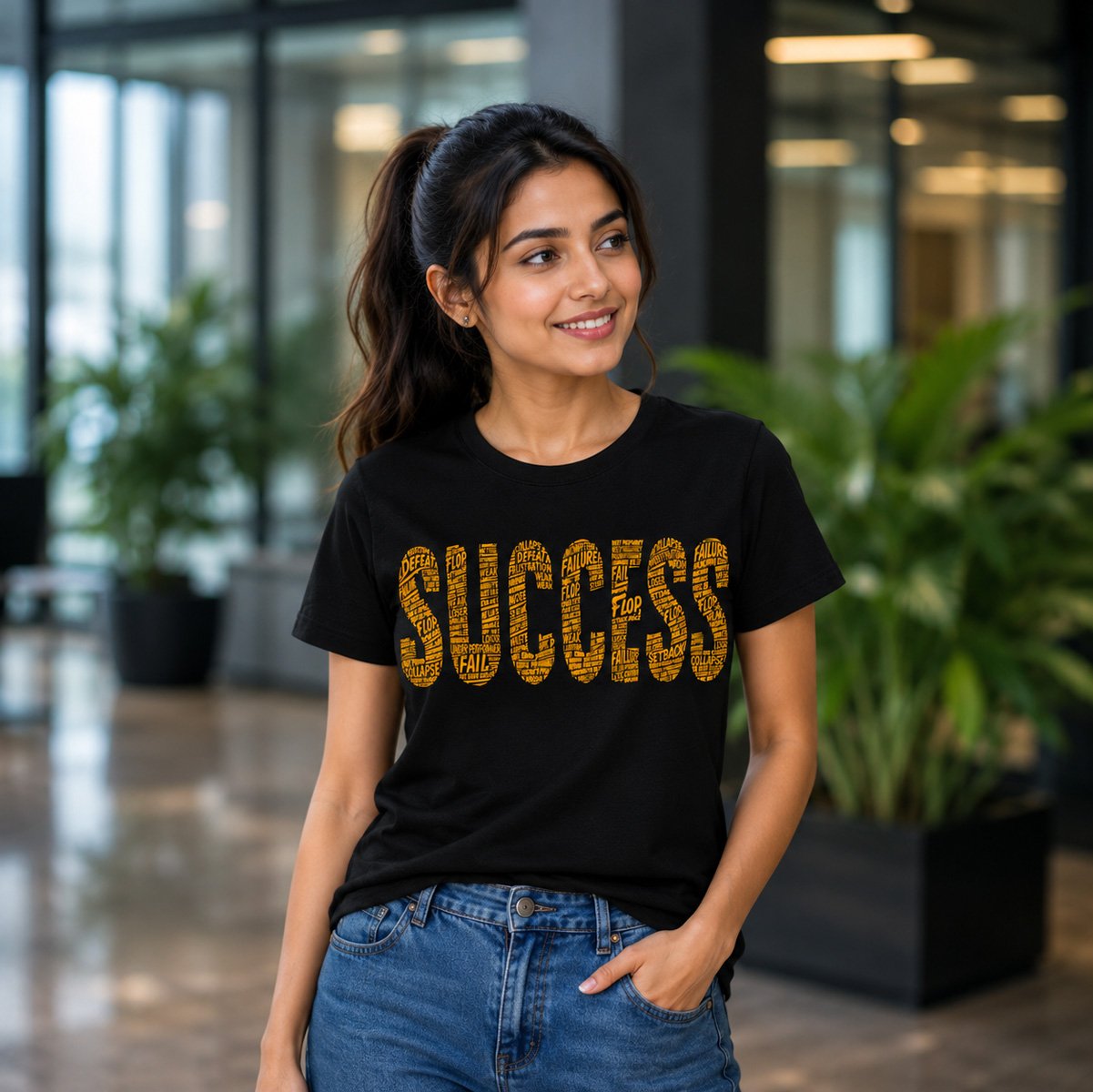 Success Motivational T-Shirt for Women - Image 4