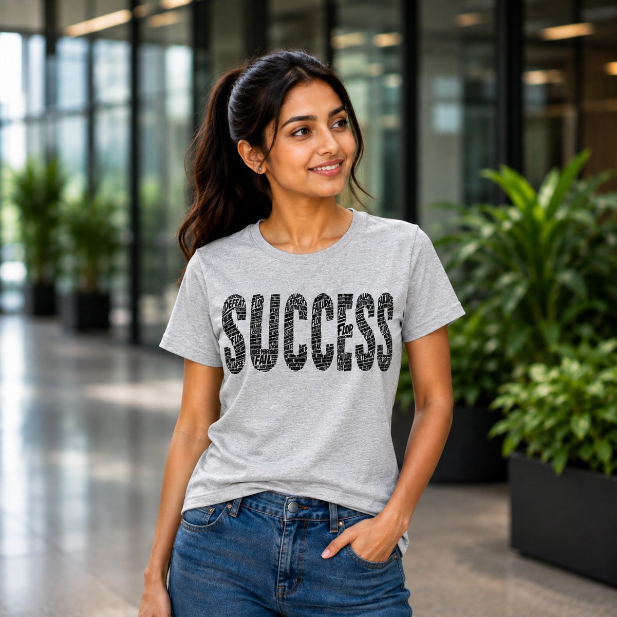 Success Motivational T-Shirt for Women - Image 2