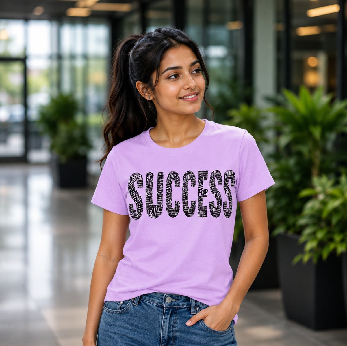 Success Motivational T-Shirt for Women - Image 5