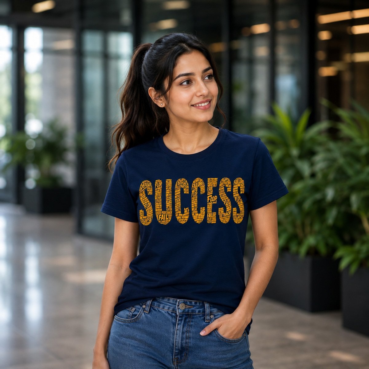 Success Motivational T-Shirt for Women