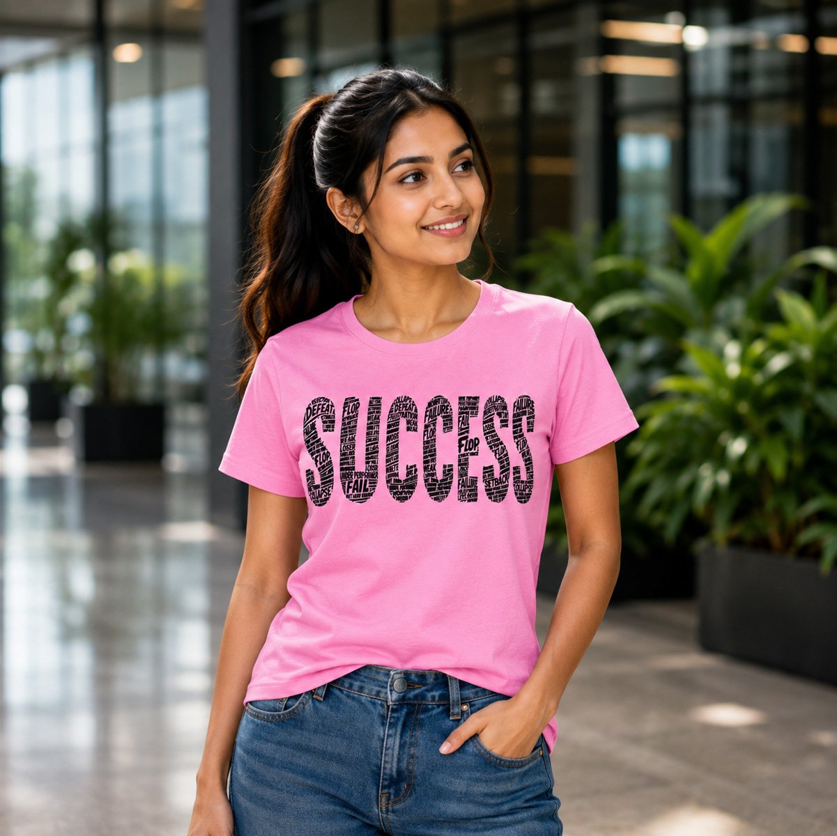 Success Motivational T-Shirt for Women - Image 3